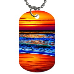 Island Dreams Dog Tag (one Side) by GardenOfOphir