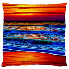 Island Dreams Standard Premium Plush Fleece Cushion Case (one Side) by GardenOfOphir