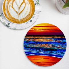 Island Dreams Uv Print Round Tile Coaster by GardenOfOphir