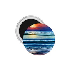 Sunset Beach Waves 1 75  Magnets by GardenOfOphir