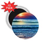 Sunset Beach Waves 2.25  Magnets (10 pack)  Front