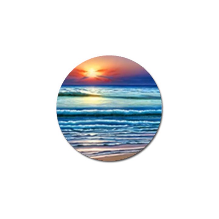 Sunset Beach Waves Golf Ball Marker (4 pack)