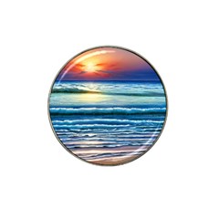 Sunset Beach Waves Hat Clip Ball Marker (4 Pack) by GardenOfOphir