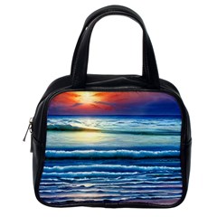 Sunset Beach Waves Classic Handbag (One Side)