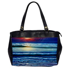 Sunset Beach Waves Oversize Office Handbag