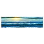 Sunset Beach Waves Oblong Satin Scarf (16  x 60 ) Front