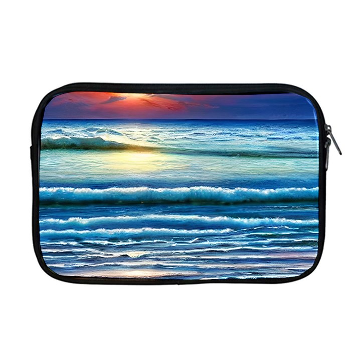 Sunset Beach Waves Apple MacBook Pro 17  Zipper Case