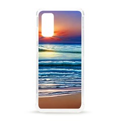 Sunset Beach Waves Samsung Galaxy S20 6 2 Inch Tpu Uv Case by GardenOfOphir