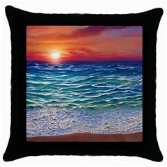 Nature s Beauty Throw Pillow Case (black) by GardenOfOphir