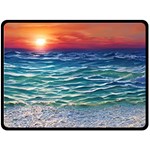 Nature s Beauty One Side Fleece Blanket (Large) 80 x60  Blanket Front