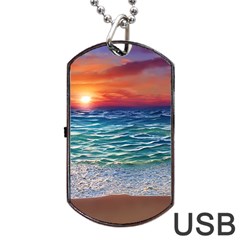 Nature s Beauty Dog Tag Usb Flash (one Side) by GardenOfOphir