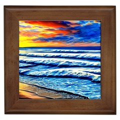 Sandy Beach Dreams Framed Tile