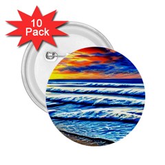 Sandy Beach Dreams 2 25  Buttons (10 Pack)  by GardenOfOphir