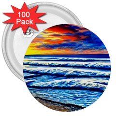 Sandy Beach Dreams 3  Buttons (100 Pack)  by GardenOfOphir