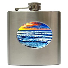 Sandy Beach Dreams Hip Flask (6 Oz) by GardenOfOphir