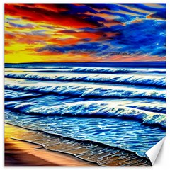 Sandy Beach Dreams Canvas 16  X 16  by GardenOfOphir