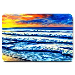 Sandy Beach Dreams Large Doormat by GardenOfOphir