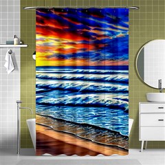 Sandy Beach Dreams Shower Curtain 48  X 72  (small)  by GardenOfOphir