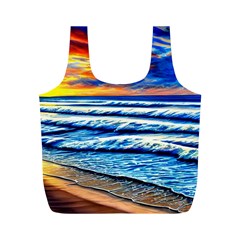 Sandy Beach Dreams Full Print Recycle Bag (m) by GardenOfOphir