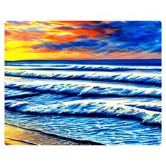 Sandy Beach Dreams Premium Plush Fleece Blanket (medium) by GardenOfOphir