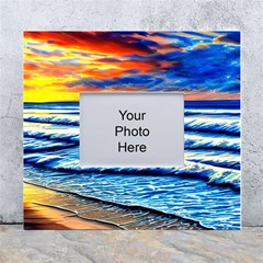 Sandy Beach Dreams White Wall Photo Frame 5  X 7  by GardenOfOphir