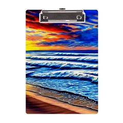 Sandy Beach Dreams A5 Acrylic Clipboard by GardenOfOphir