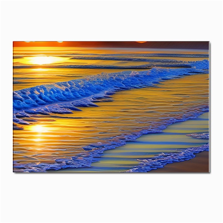 Waves Of Gold Postcards 5  x 7  (Pkg of 10)