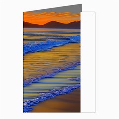 Waves Of Gold Greeting Cards (pkg Of 8) by GardenOfOphir