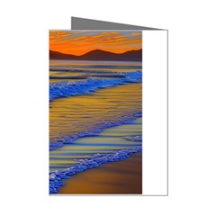 Waves Of Gold Mini Greeting Cards (pkg Of 8) by GardenOfOphir