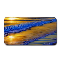 Waves Of Gold Medium Bar Mat by GardenOfOphir