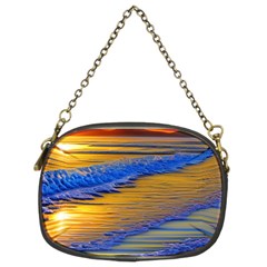 Waves Of Gold Chain Purse (two Sides) by GardenOfOphir