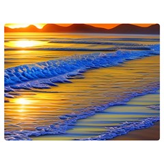 Waves Of Gold Premium Plush Fleece Blanket (extra Small)