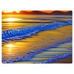 Waves Of Gold Premium Plush Fleece Blanket (Extra Small) 40 x30  Blanket Front