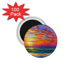 Summer Sunset 1 75  Magnets (100 Pack)  by GardenOfOphir