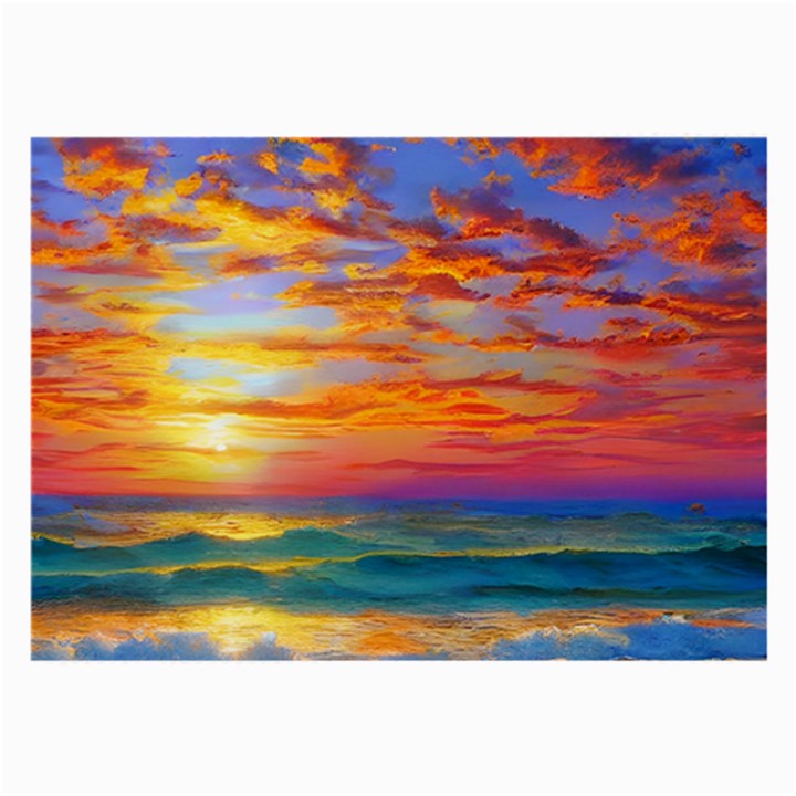 Summer Sunset Large Glasses Cloth