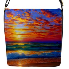 Summer Sunset Flap Closure Messenger Bag (s) by GardenOfOphir