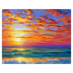 Summer Sunset Premium Plush Fleece Blanket (medium) by GardenOfOphir