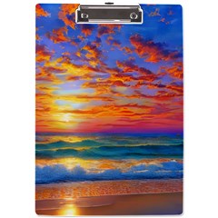 Summer Sunset A4 Acrylic Clipboard by GardenOfOphir