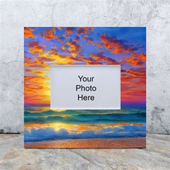 Summer Sunset White Box Photo Frame 4  X 6  by GardenOfOphir