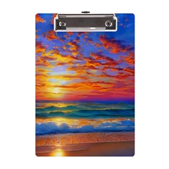 Summer Sunset A5 Acrylic Clipboard by GardenOfOphir