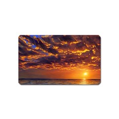 Orange Sunburst Magnet (name Card) by GardenOfOphir