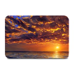 Orange Sunburst Plate Mats by GardenOfOphir