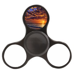 Orange Sunburst Finger Spinner by GardenOfOphir