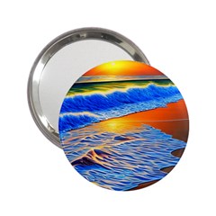 Summer Sunset At The Beach 2 25  Handbag Mirrors by GardenOfOphir