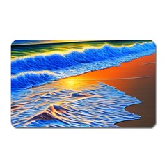 Summer Sunset At The Beach Magnet (rectangular) by GardenOfOphir