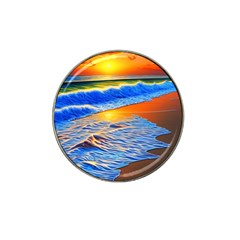 Summer Sunset At The Beach Hat Clip Ball Marker by GardenOfOphir