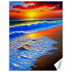 Summer Sunset At The Beach Canvas 12  X 16  by GardenOfOphir