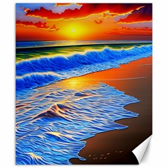 Summer Sunset At The Beach Canvas 20  X 24  by GardenOfOphir