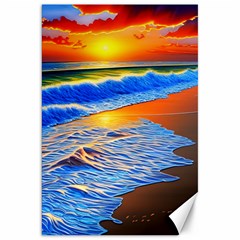 Summer Sunset At The Beach Canvas 20  X 30  by GardenOfOphir