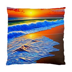 Summer Sunset At The Beach Standard Cushion Case (two Sides) by GardenOfOphir